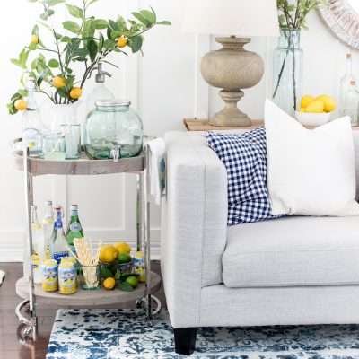 Styling a Summer Bar Cart and a Video