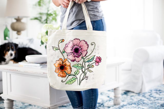 Coloring Page Tote Bag DIY