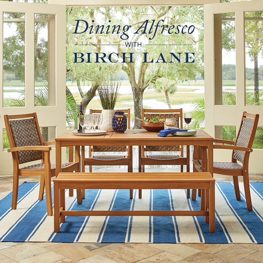 Dining Alfresco with Birch Lane