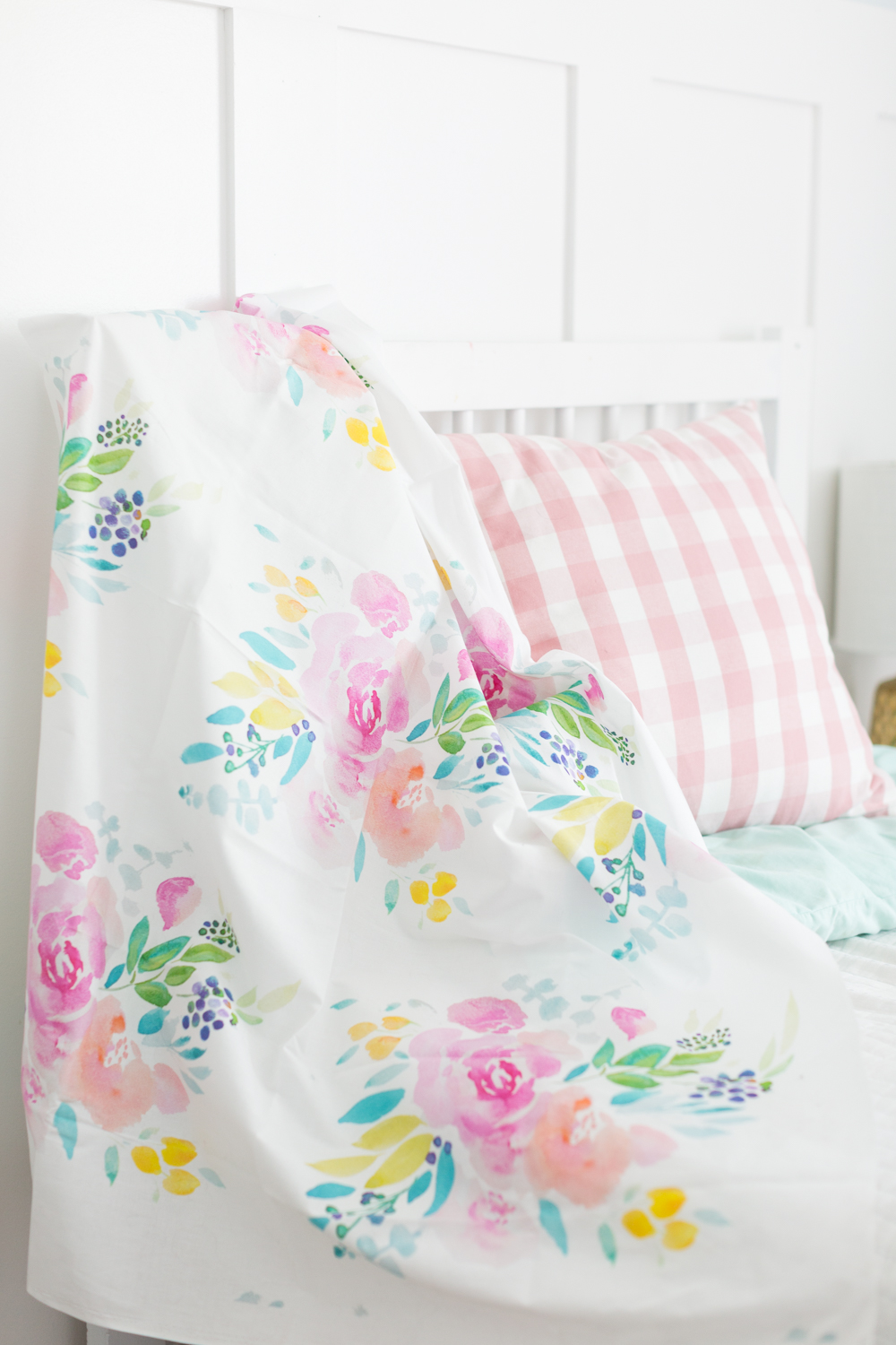 Watercolor fabric and wrapping paper