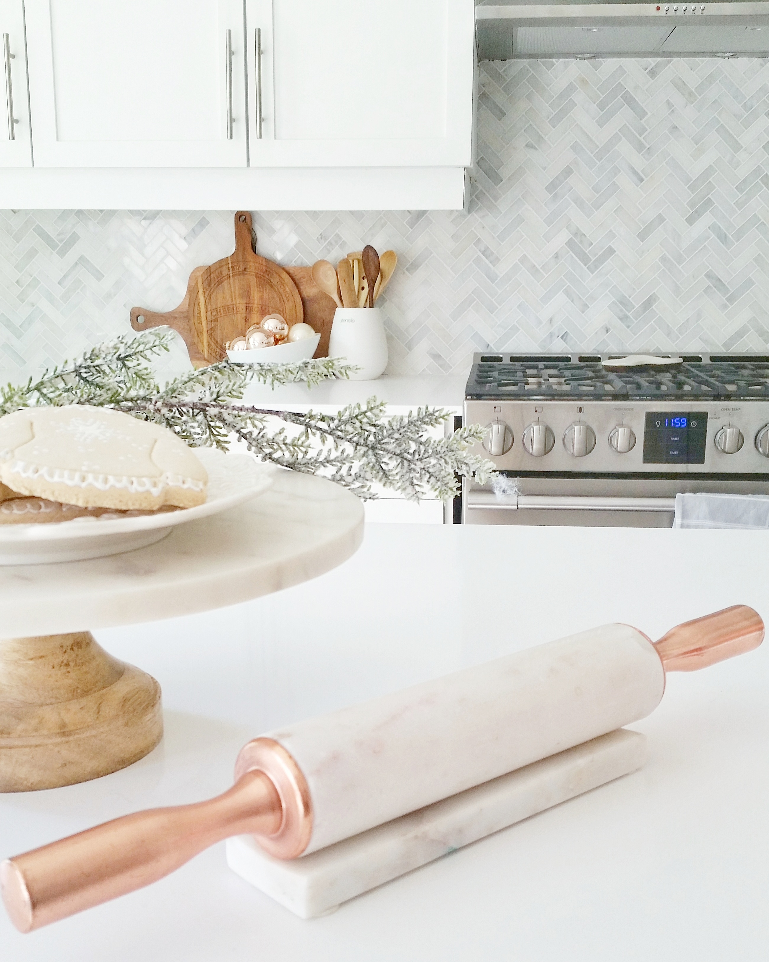 Indigo and Copper Fall Tablescape