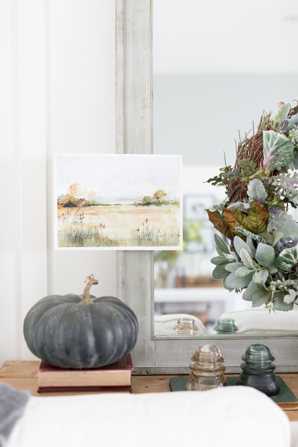 Watercolor Fall Landscape Free Printable