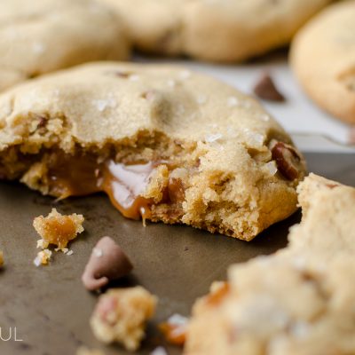 Chocolate Chip Caramel Cookies