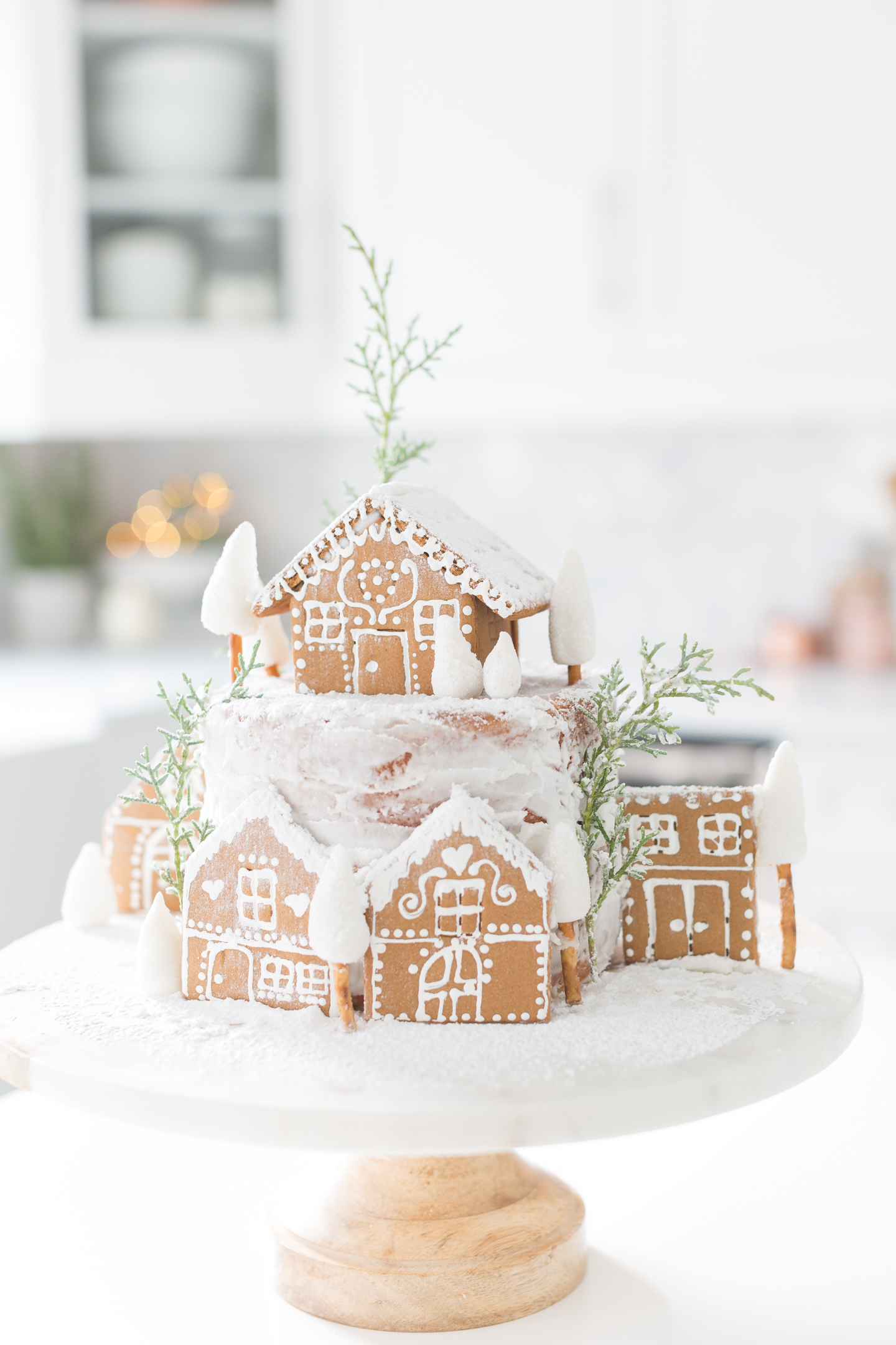 Gingerbread House Cake