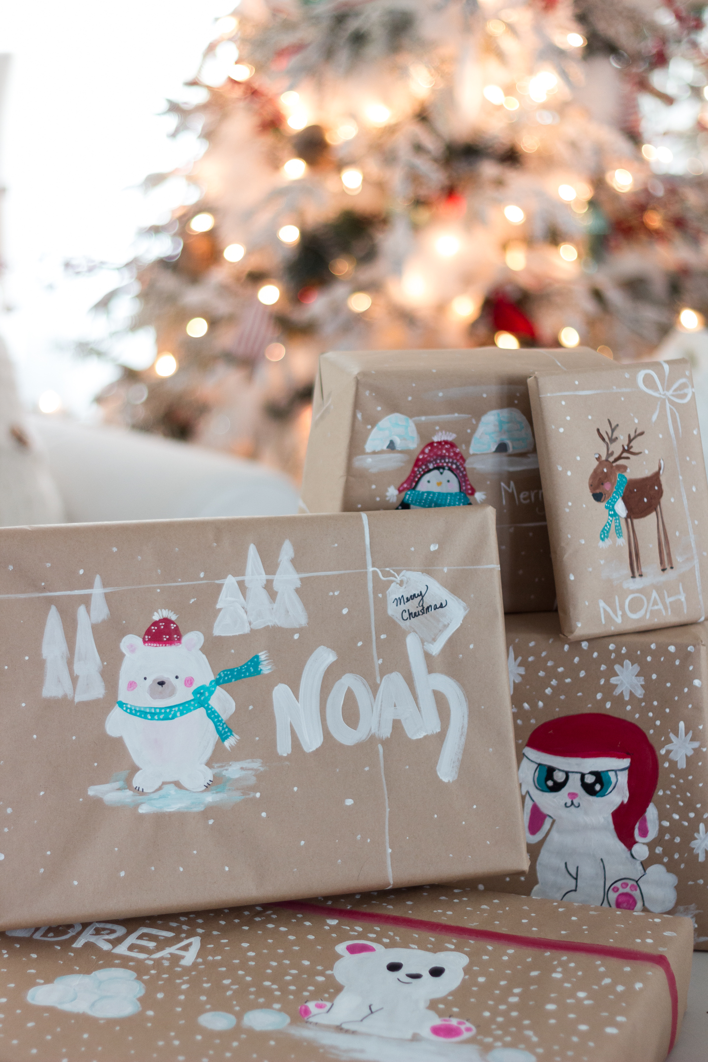 Hand Painted Wrapping Paper