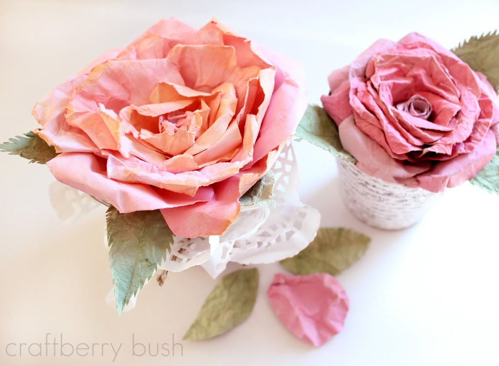 Crepe Paper Rose Tutorial –