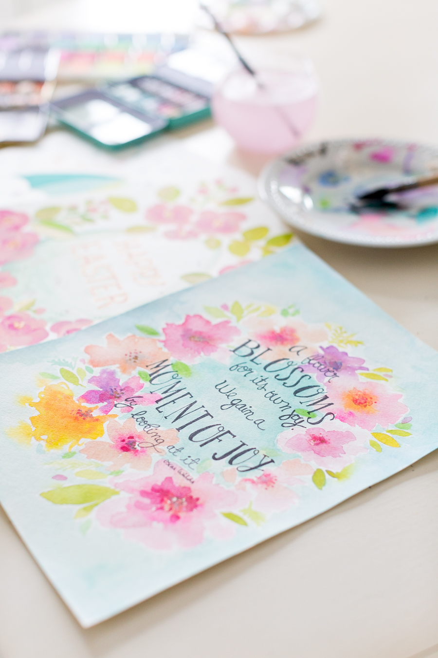 Free Spring watercolor printable craftberrybush-5