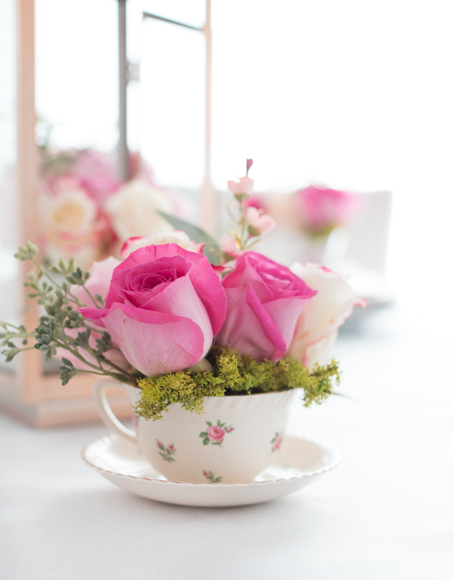 DIY Teacup Floral Arrangement