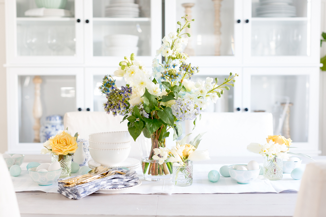 Spring Floral Tablescape – two ways