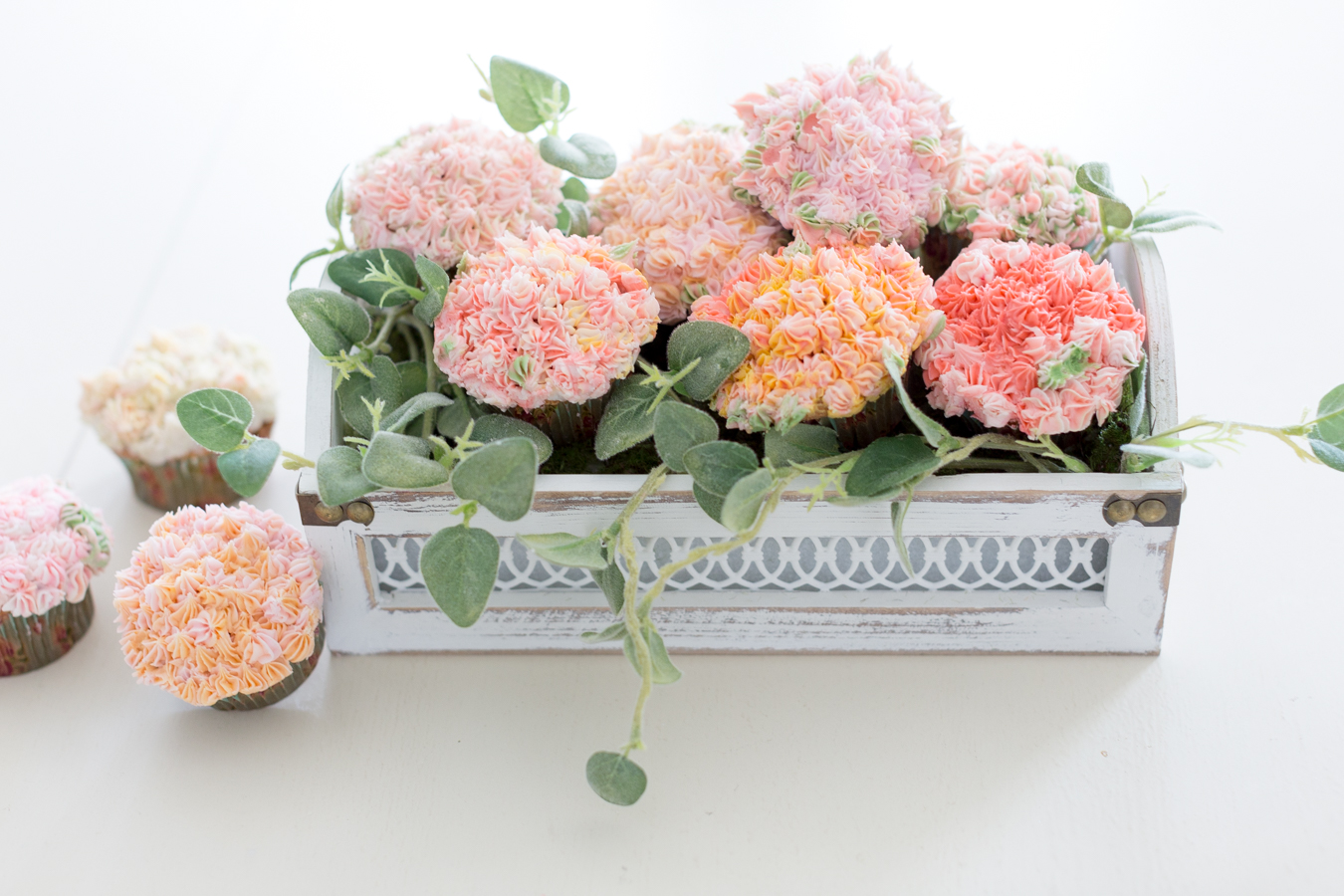 flower cupcake arrangement craftberrybush-5