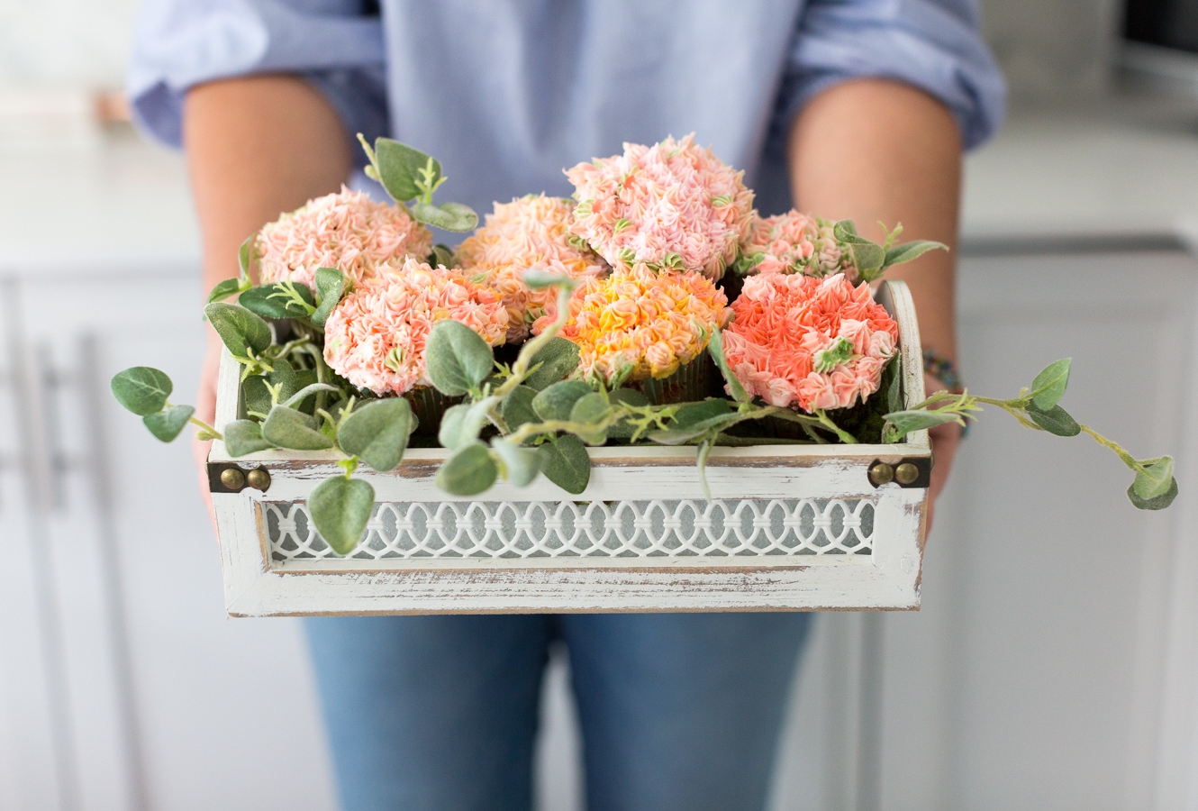 flower cupcake arrangement craftberrybush