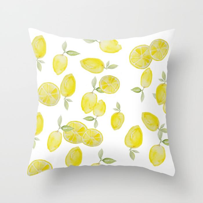 Lemon Print Tea Towel DIY