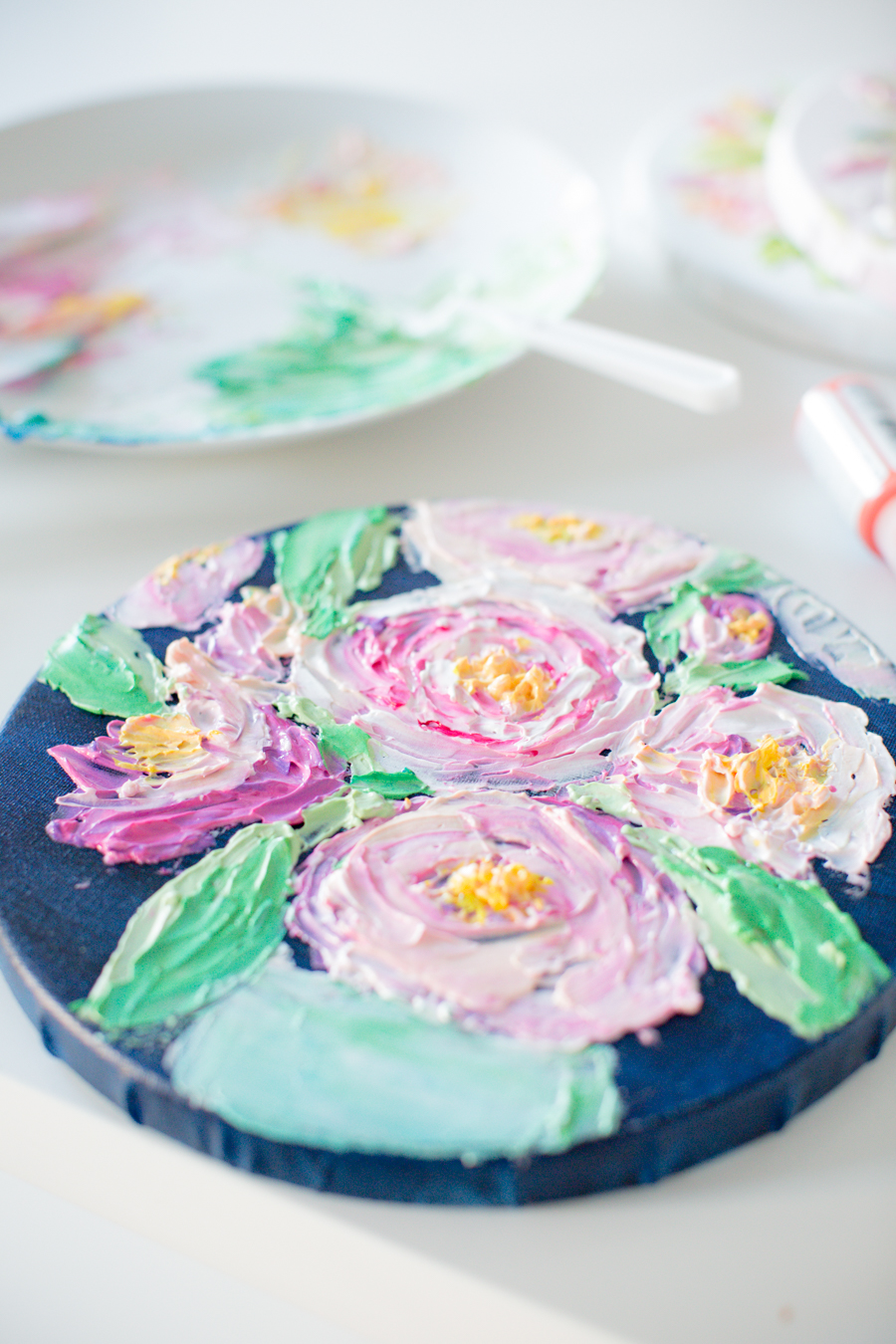 How to Paint Textured Roses