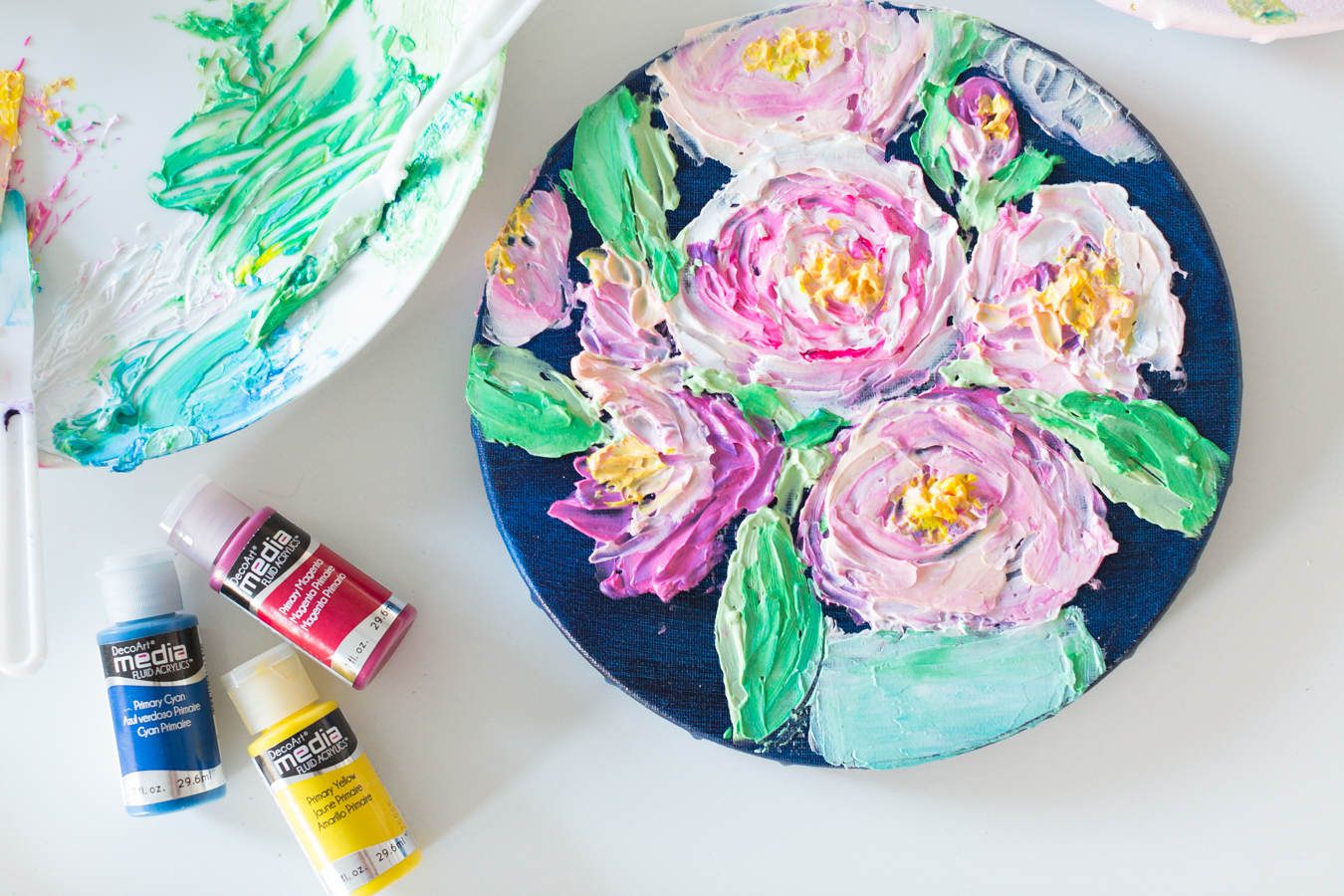 How to Paint Textured Roses