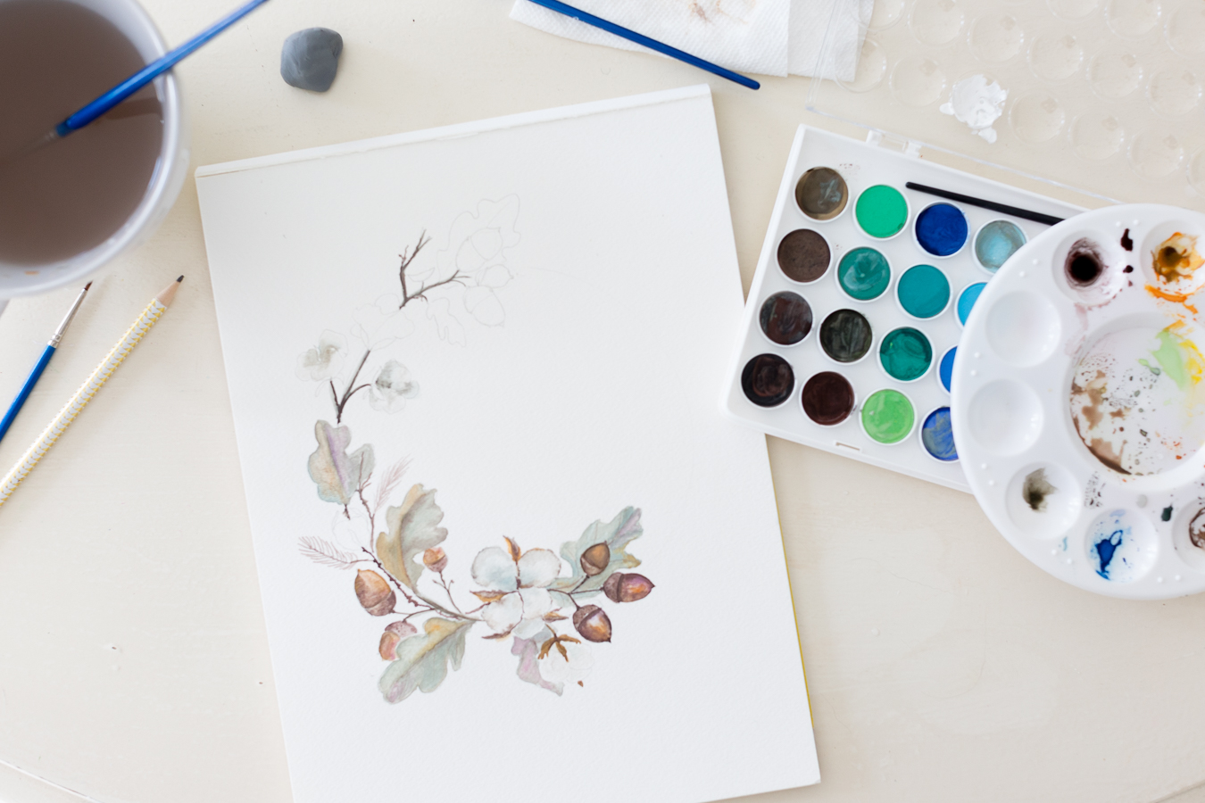 Watercolor Lessons And Free Printable