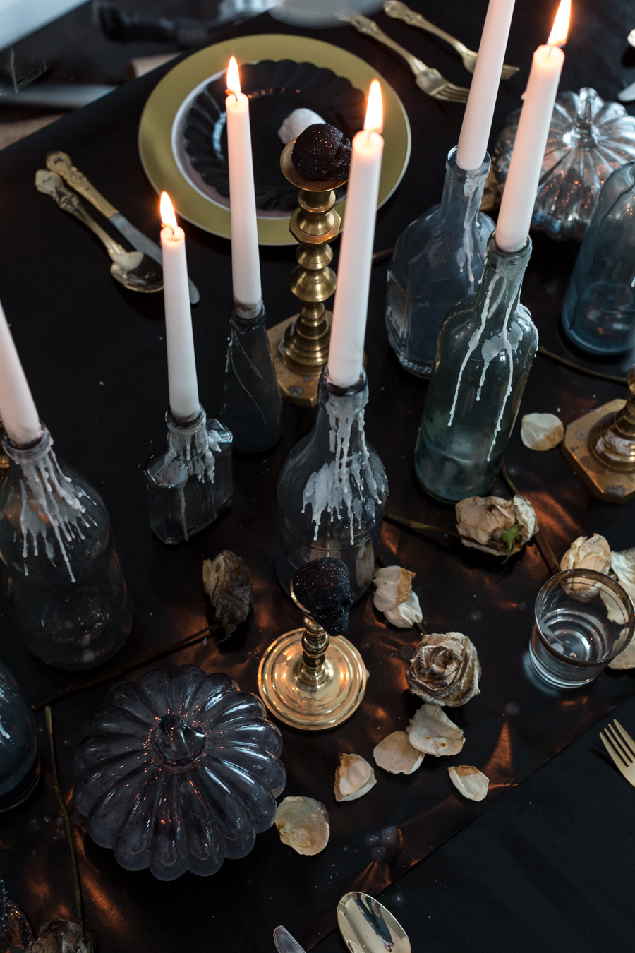 Elegant Halloween Table