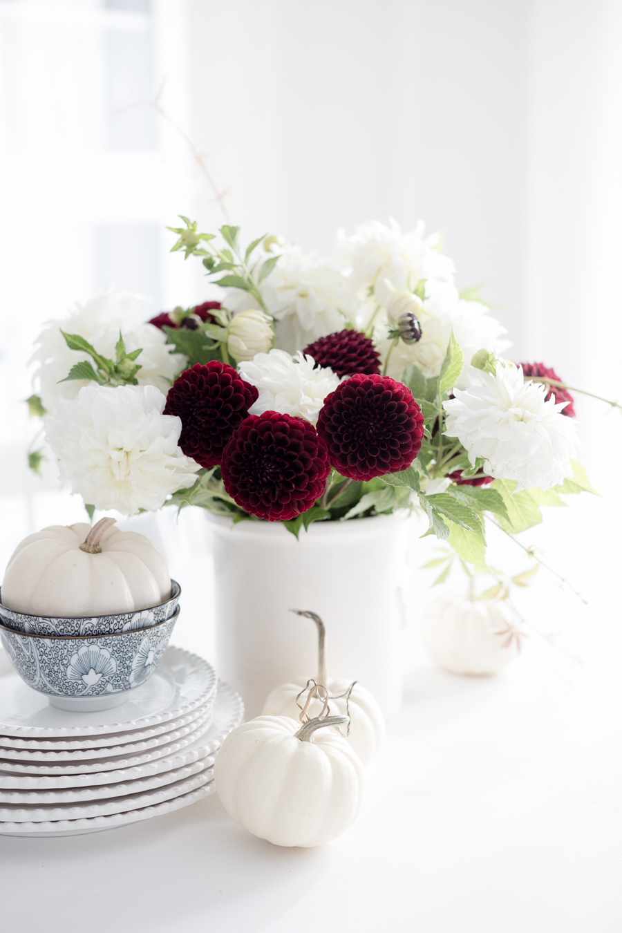 Fall Dhalia Centerpiece