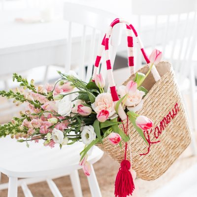 Valentine’s Day Straw Tote DIY