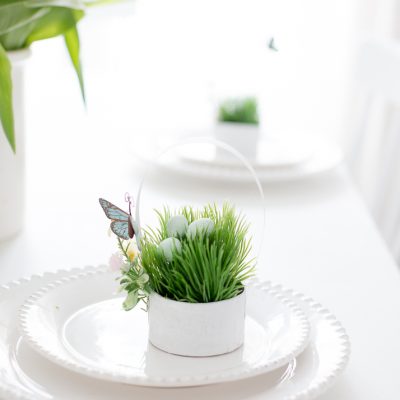 Mini Spring Basket Table Place Setting