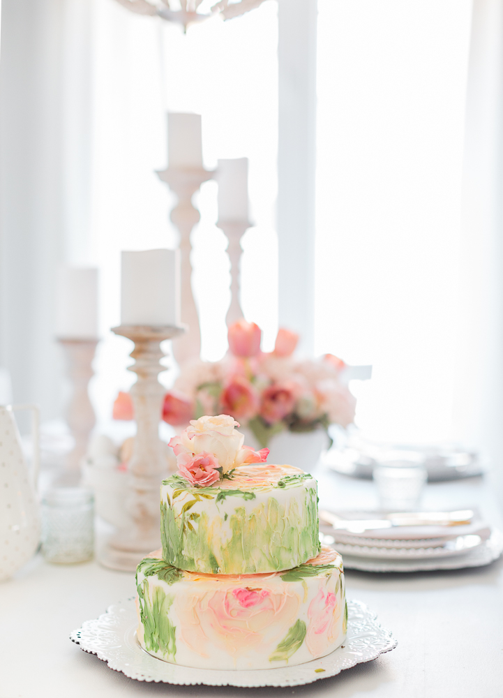 How to Make a Palette Knife Floral Cake!