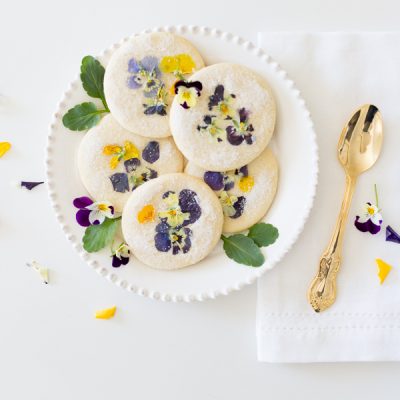 Pansy sugar cookies