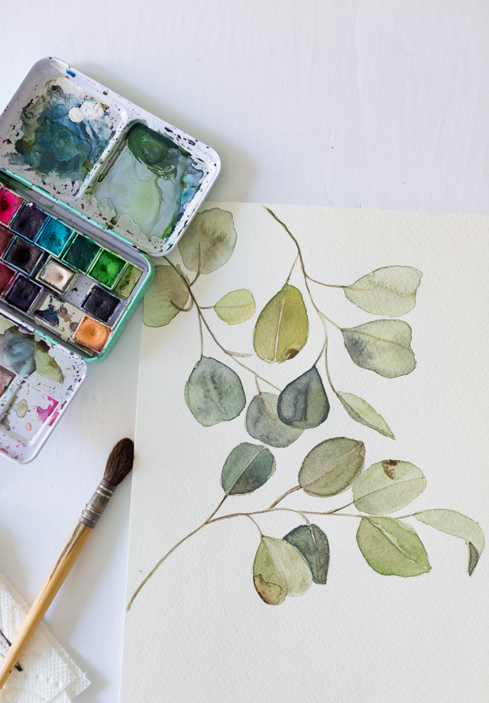 Free Watercolor Eucalyptus Printable And A Video