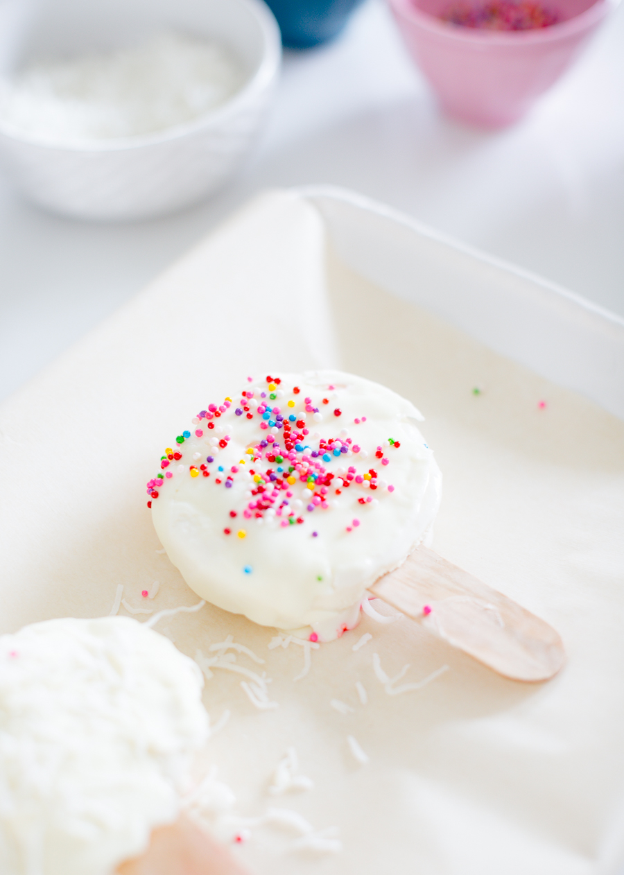 popscicle from tub of icecream