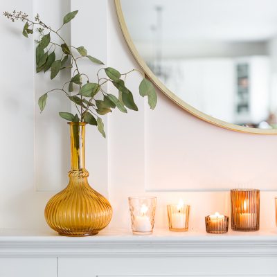 Fall Mantel Three Ways