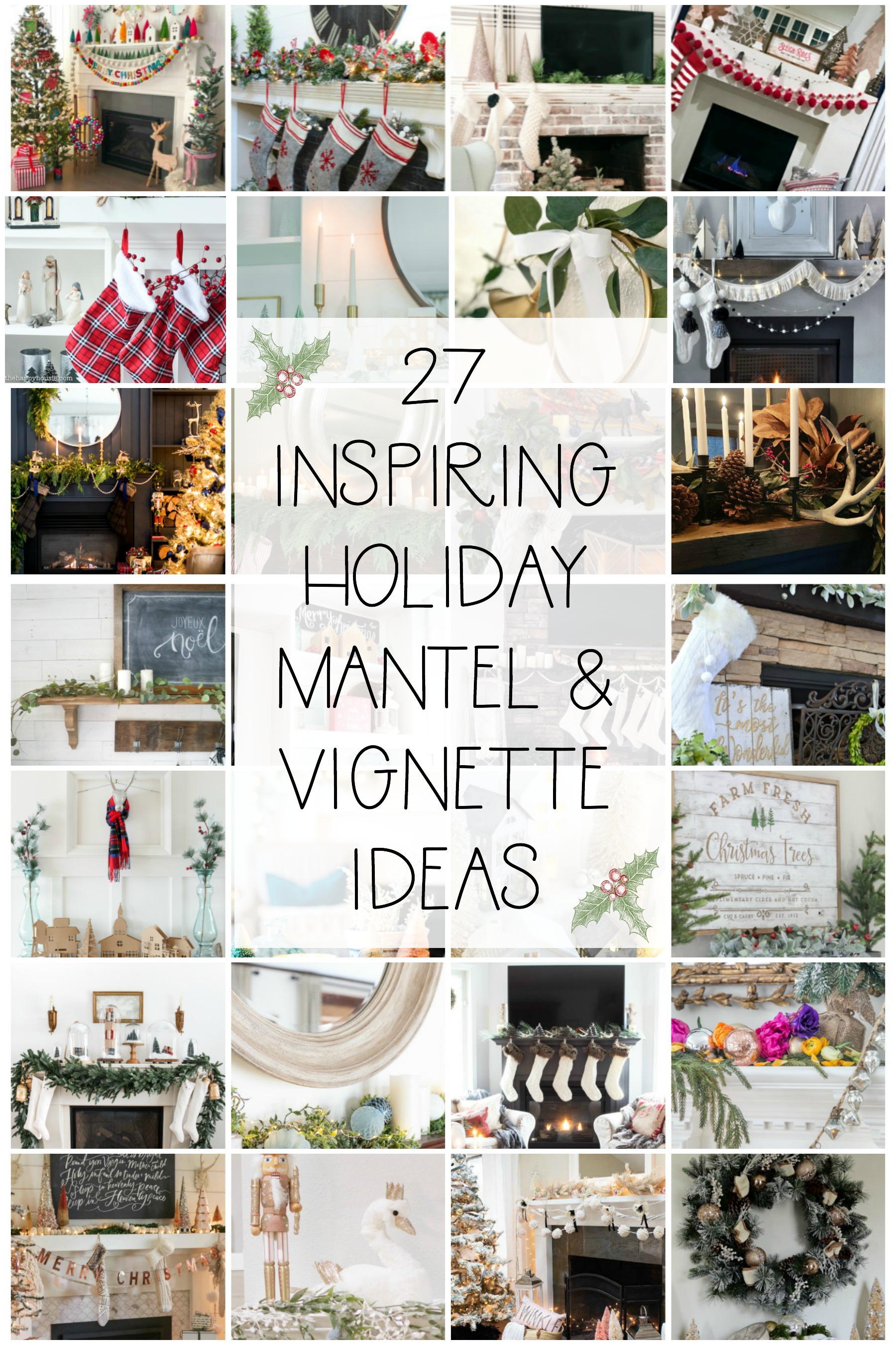 27 inspiring holiday mantel and vignette ideas Seasonal Simplicity Christmas Series