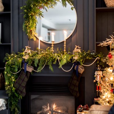 Elegant Christmas Mantel