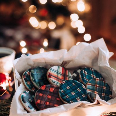 Plaid Christmas Cookies