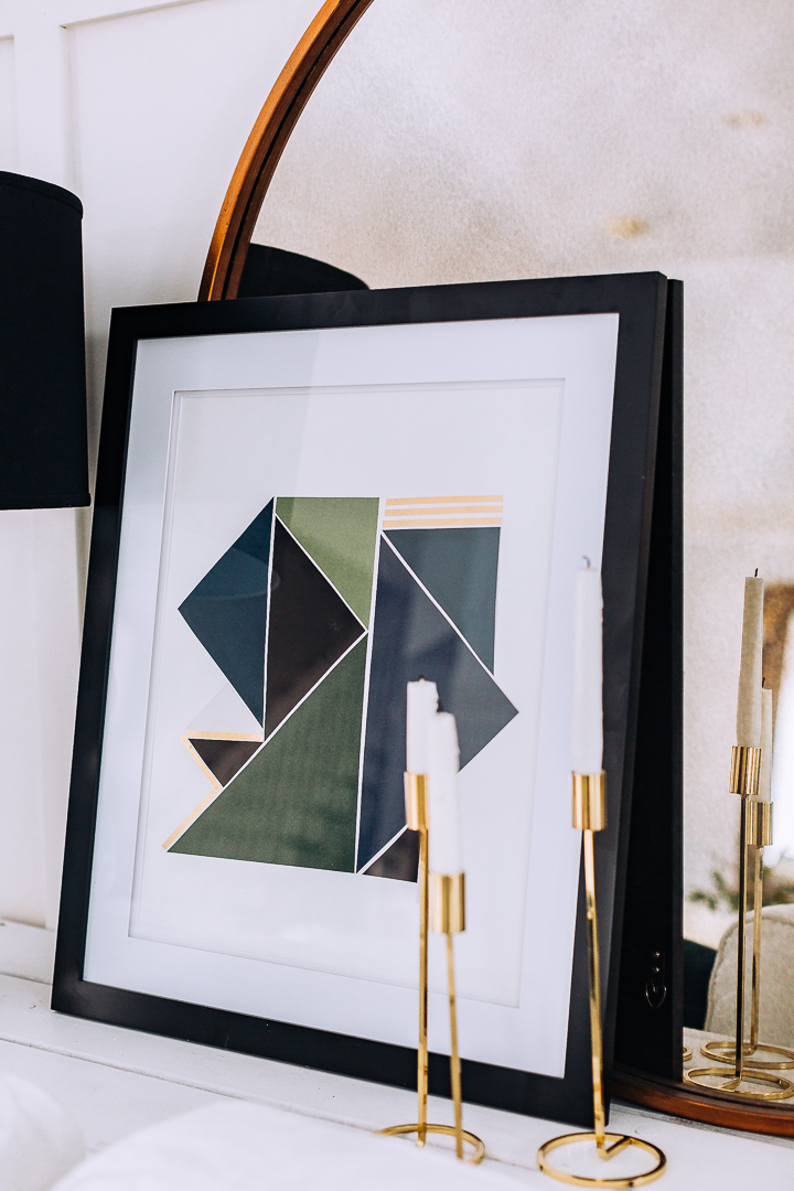 Easy Geometric Wall Art DIY