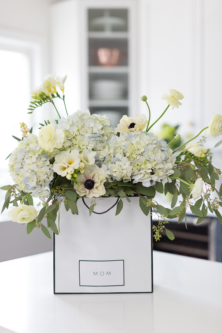 Gift Bag Flower Arrangement