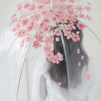 Hand painted cherry blossom umbrella