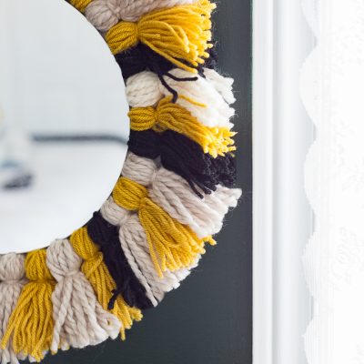 DIY Tassel Mirror