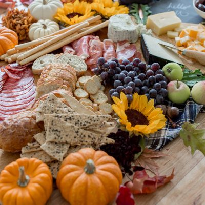 How to stain wood with coffee and a fall charcuterie board