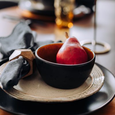 Simple modern fall tablescape