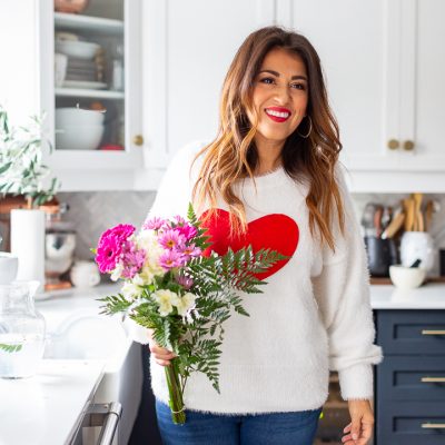 Easiest Valentine’s Day Sweater Tutorial