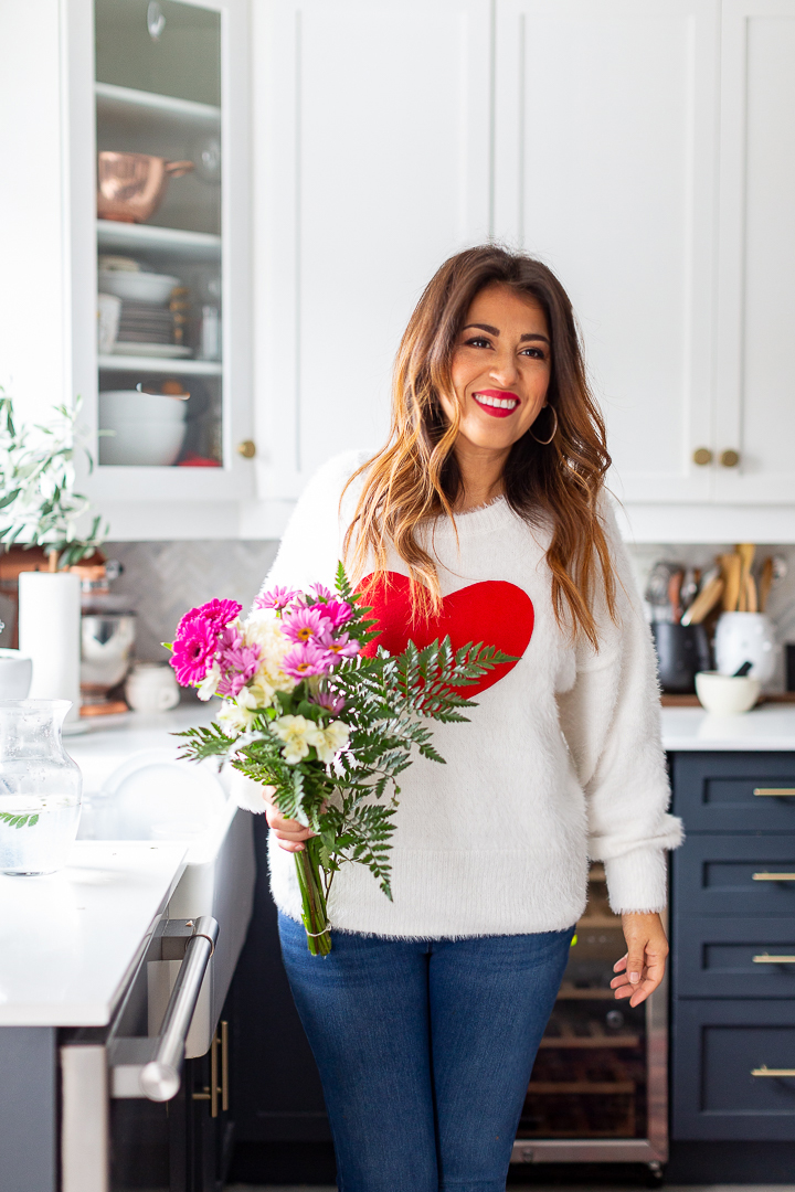 Easiest Valentine's Day Sweater Tutorial