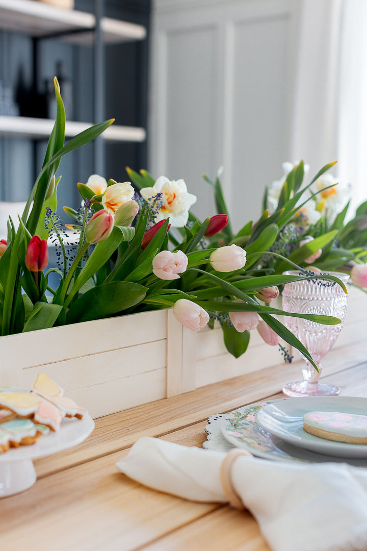 Dollar Store Wooden Box Centerpiece