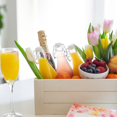 Mimosa Gift Basket for Mother’s Day