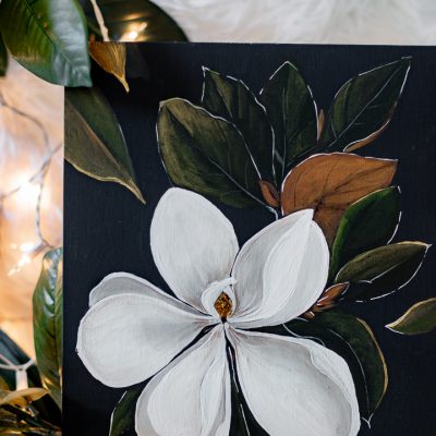 Moody Magnolia Painting- Free Printable