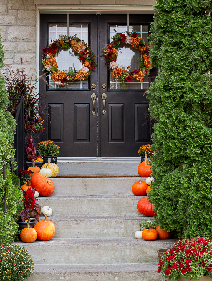 Traditional Fall Porch