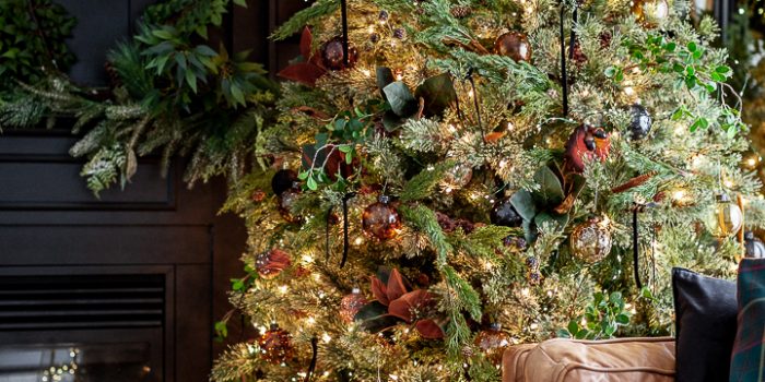 Amber and Black Christmas tree