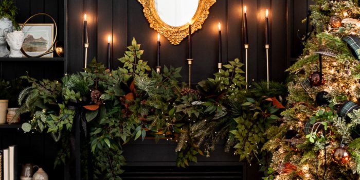 Moody Christmas Living Room