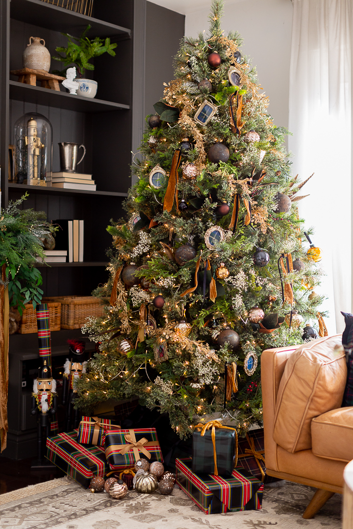 Bronze and Black Christmas Tree