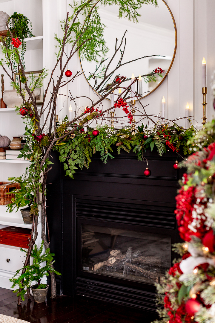 Traditional Red Christmas Tree