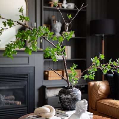 DIY Oversized Greenery Branch