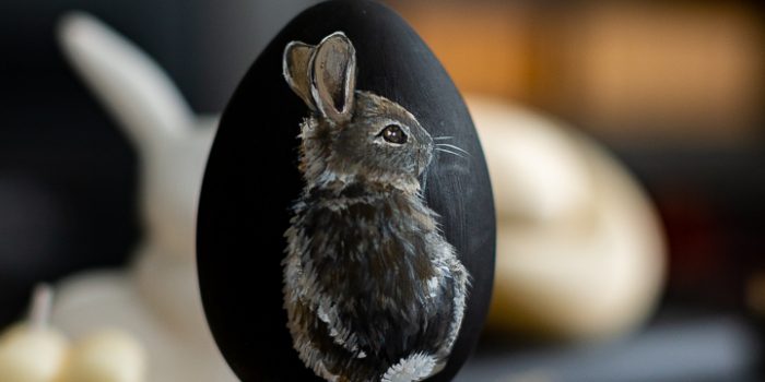 Hand Painted Easter Bunny