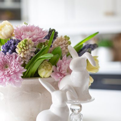 Hyacinth and Tulip Spring Arrangement